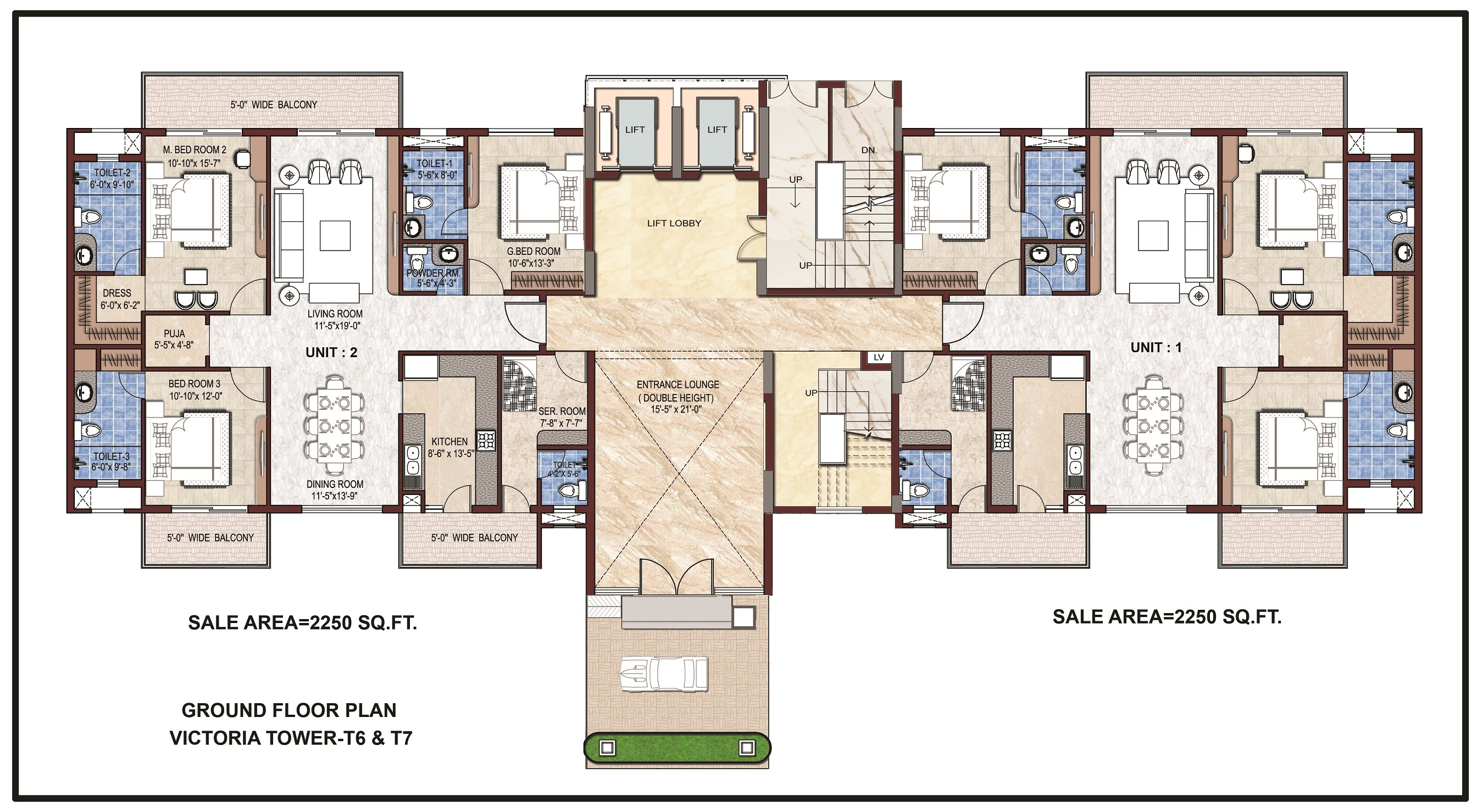 The Royal Meridian Floor Plan