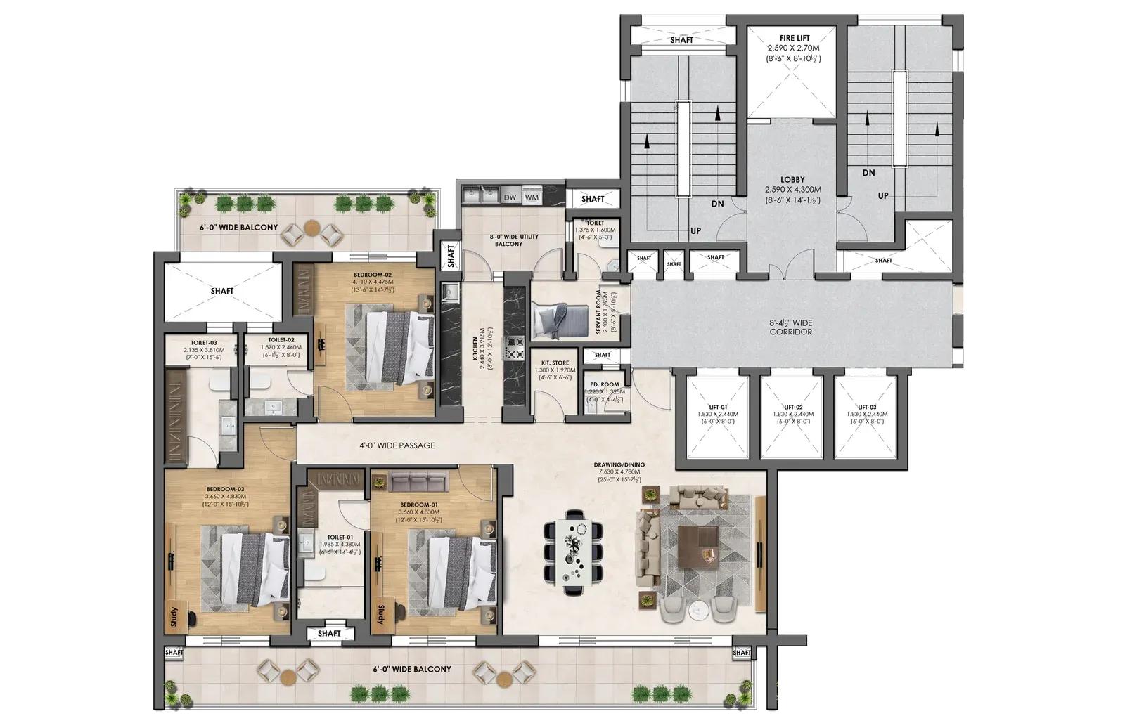 3bhk layout